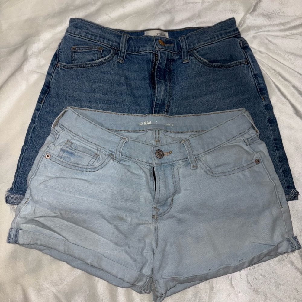 Old Navy Blue and Universal Thread Jean Shorts Classic Denim Style